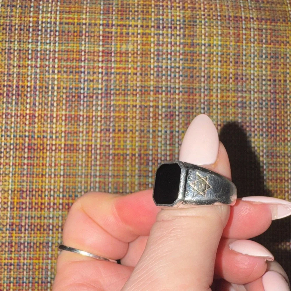 Effy | men’s David Ring Star of David ✡️ onyx